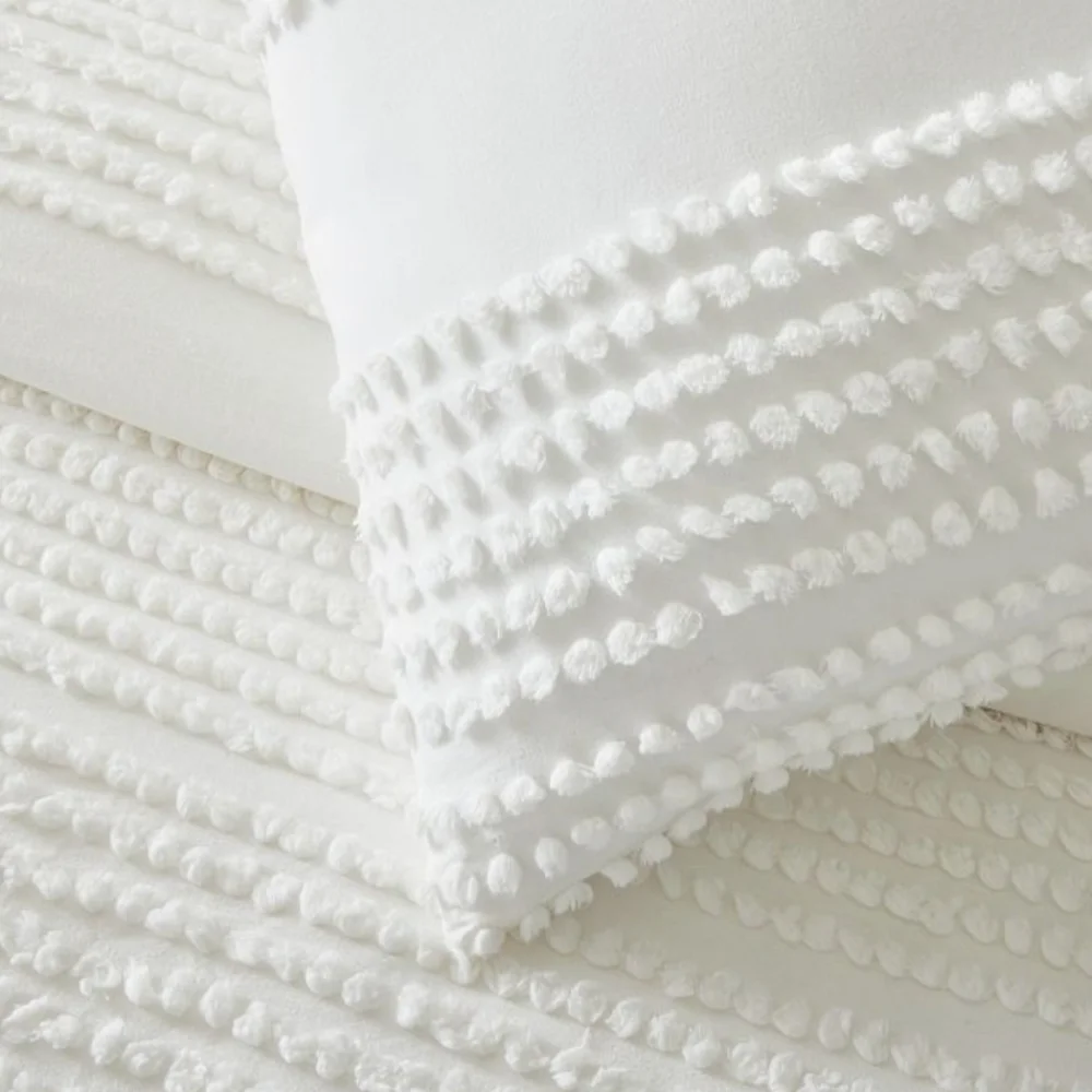 ❤️B2G1 FREE West Elm Candlewick Duvet Cover, Color White, Size Twin